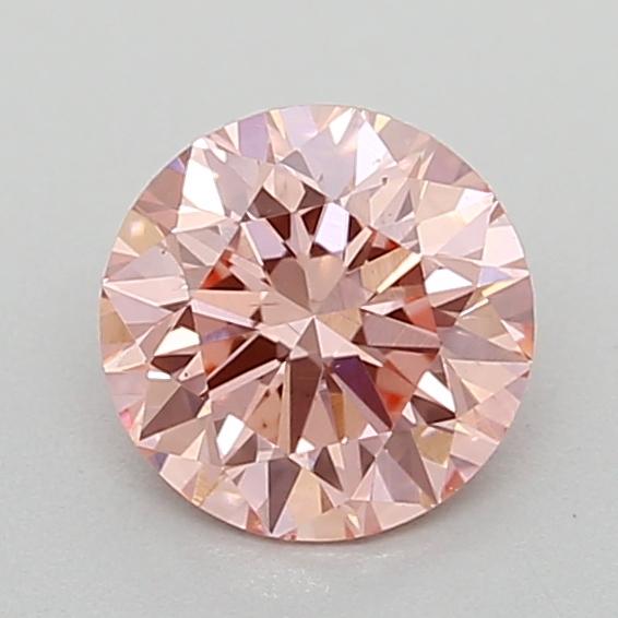 0.39 Ct. Fancy Vivid  Pink Round Lab Grown Diamond