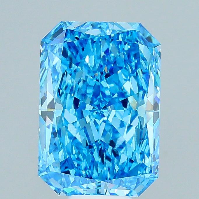10.02 Ct. Fancy Vivid Blue Radiant Lab Grown Diamond