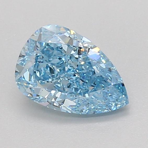 1.07 Ct. Fancy Vivid Blue Pear Lab Grown Diamond