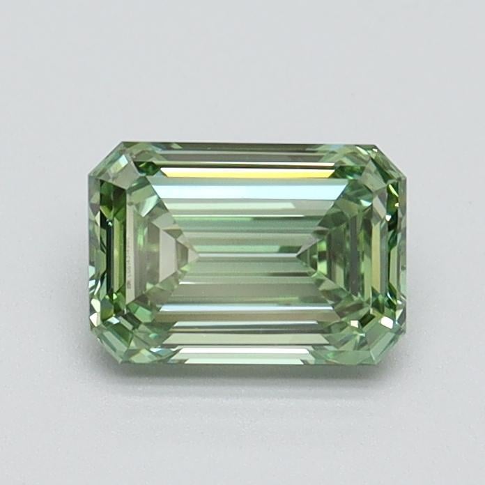 0.72 Ct. Fancy Vivid Pacific Green Emerald Lab Grown Diamond