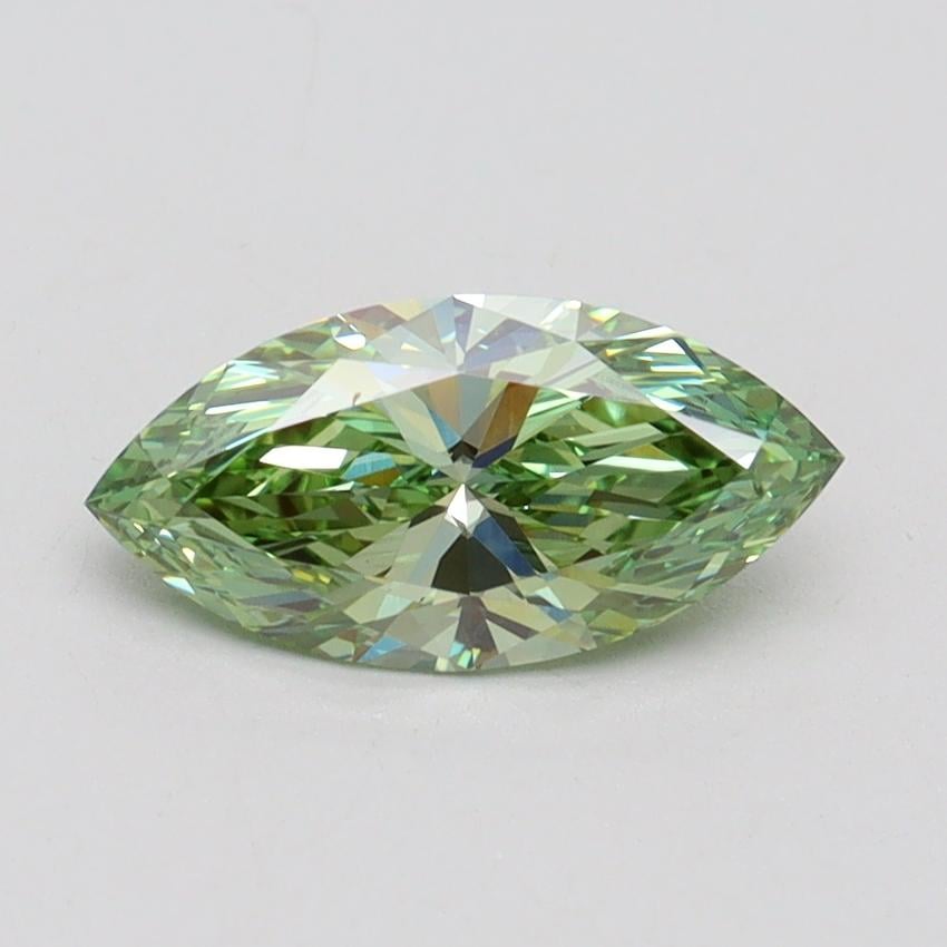 1.00 Ct. Fancy Vivid Green Marquise Lab Grown Diamond