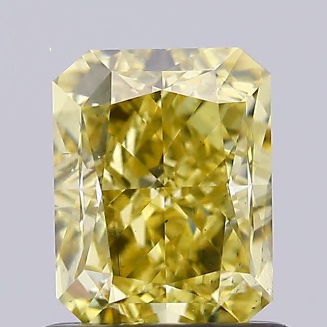 1.22 Ct. Fancy Greyish Yellow Radiant Lab Grown Diamond