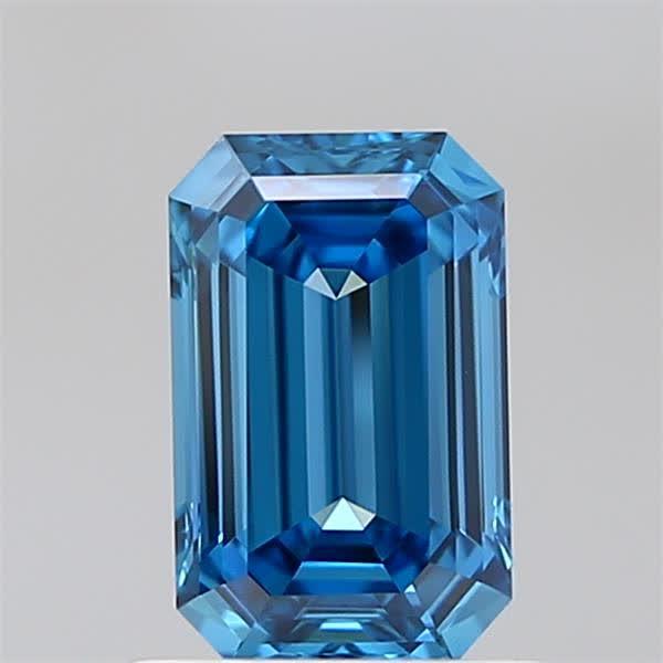 0.98 Ct. Fancy Vivid Blue Emerald Lab Grown Diamond
