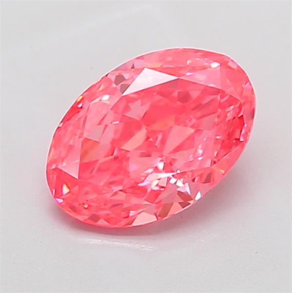 1.59 Ct. Fancy Vivid Pink Oval Lab Grown Diamond