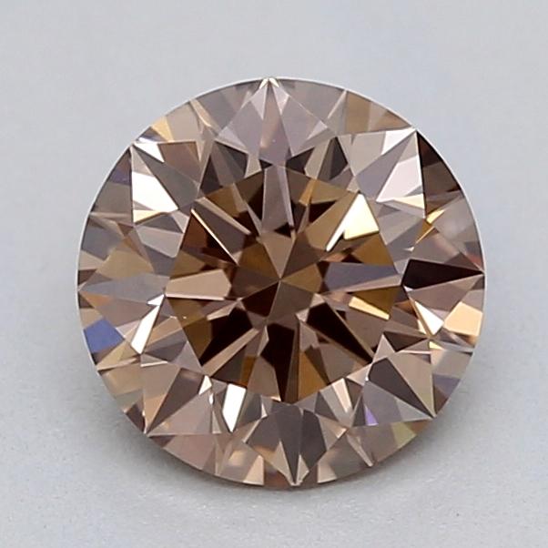 0.56 Ct. Fancy Light  Brown Round Lab Grown Diamond