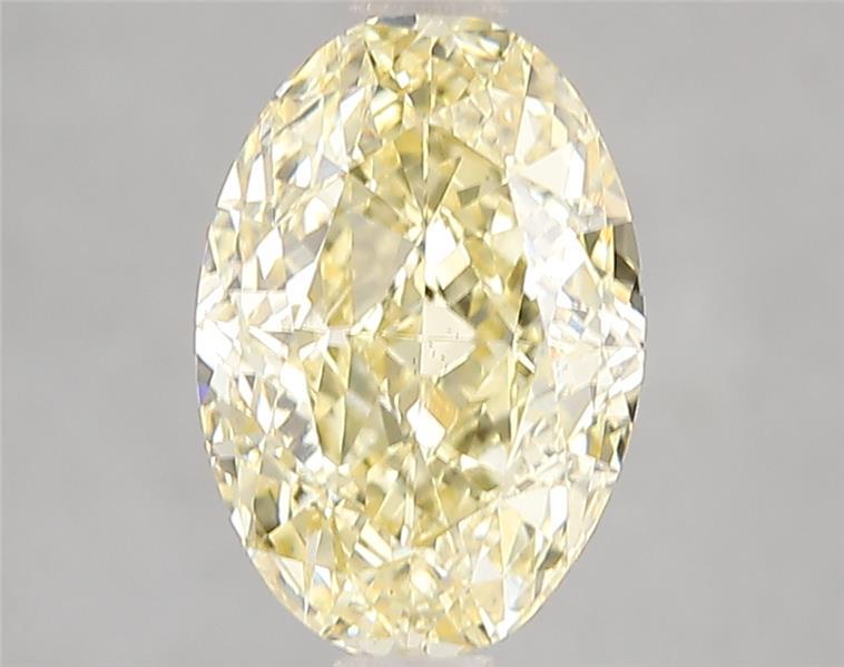 3.04 Ct. Fancy Intense Yellow Oval Lab Grown Diamond