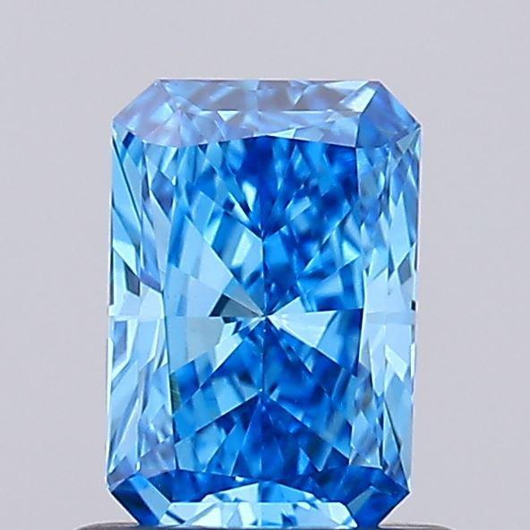 0.72 Ct. Fancy Vivid Blue Radiant Lab Grown Diamond