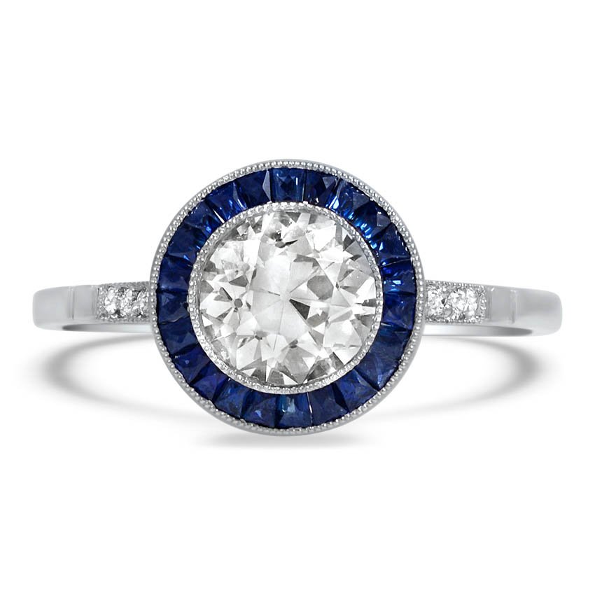 Art Deco Reproduction Diamond Vintage Ring