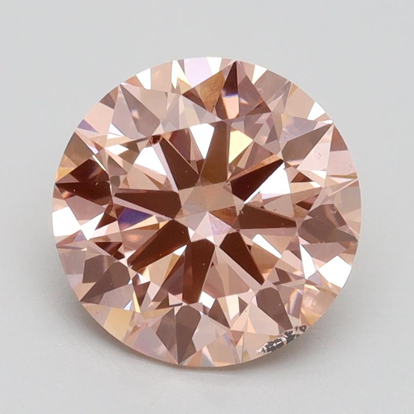 2.61 Ct. Fancy Intense Pink Round Lab Grown Diamond
