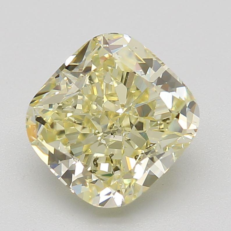 2.04 Ct. Fancy Yellow Cushion Diamond