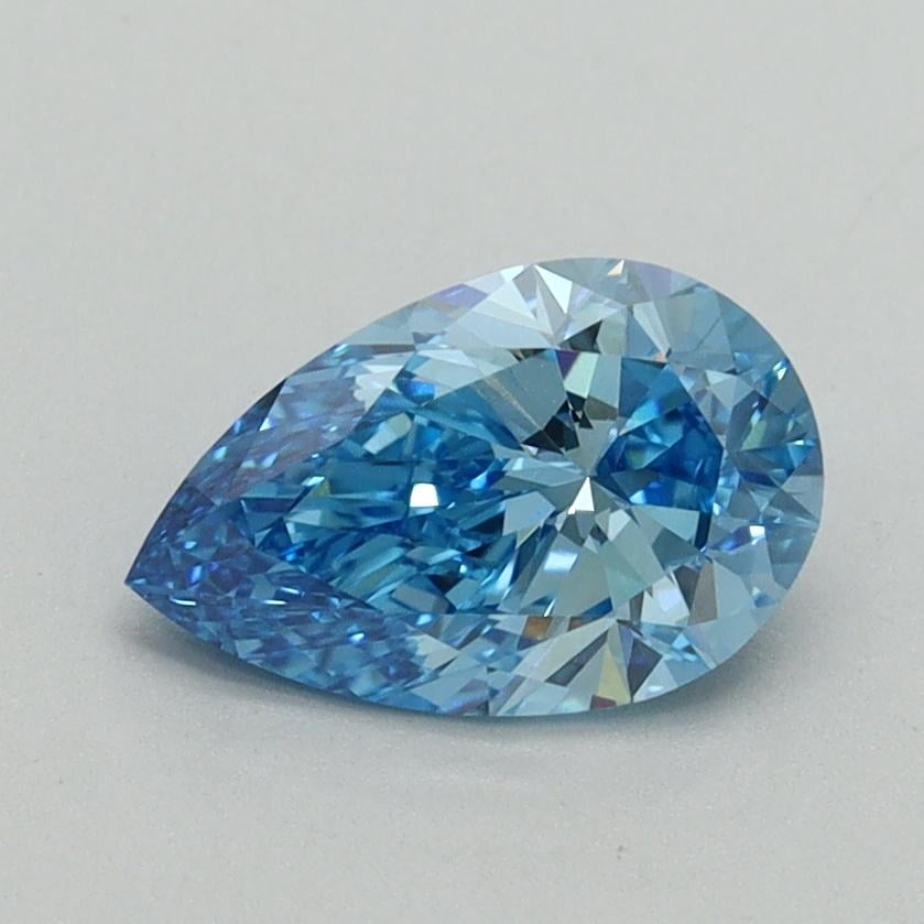 1.0 Ct. Fancy Vivid Blue Pear Lab Grown Diamond
