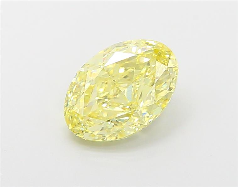 1.82 Ct. Fancy Intense Yellow Oval Lab Grown Diamond