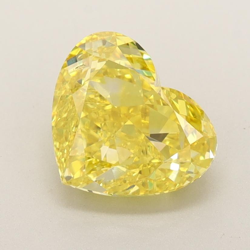 2.04 Ct. Fancy Vivid  Yellow Heart Lab Grown Diamond