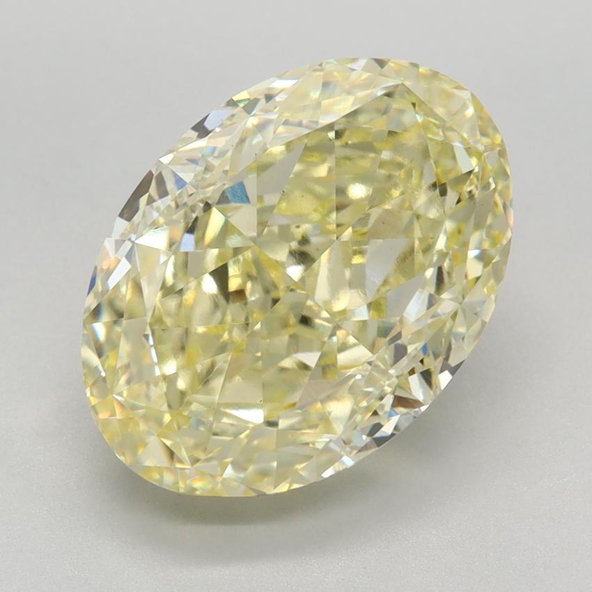 5.81 Ct. Fancy Intense Yellow Oval Lab Grown Diamond