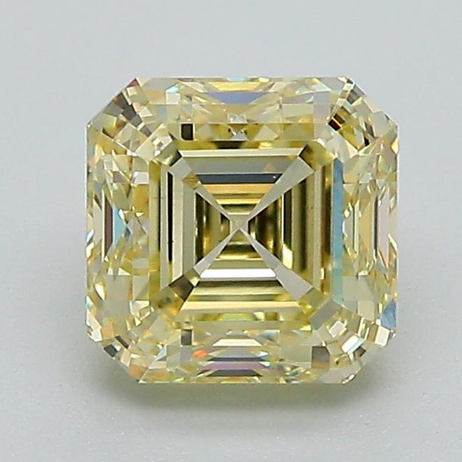 1.62 Ct. Fancy Yellow Asscher Lab Grown Diamond