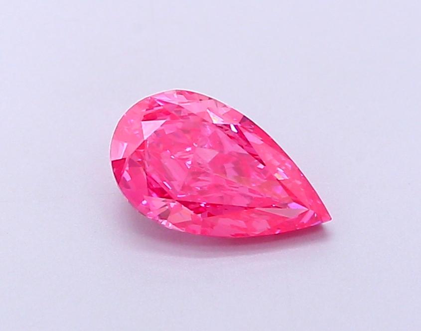 1.03 Ct. Fancy Vivid Pink Pear Lab Grown Diamond