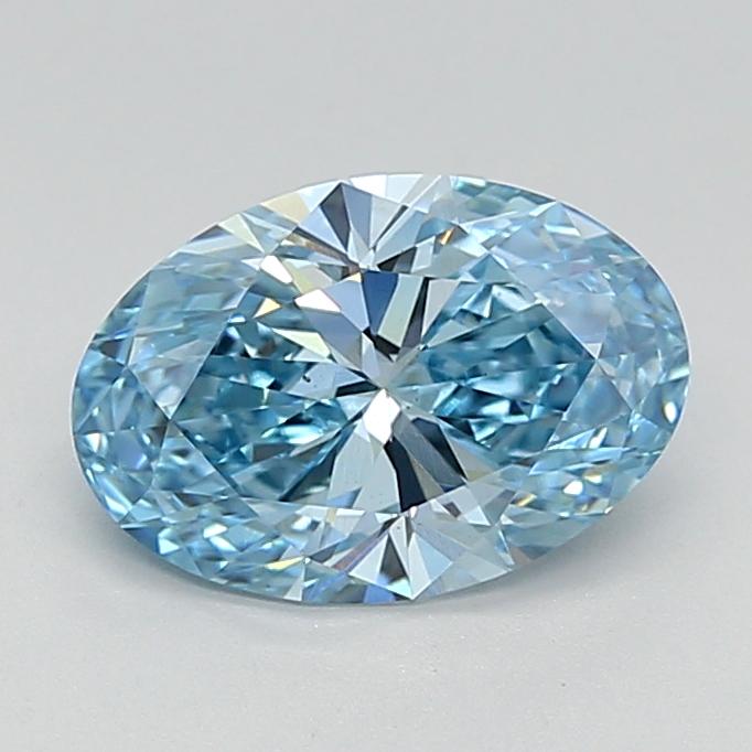 1.99 Ct. Fancy Vivid  Blue Oval Lab Grown Diamond