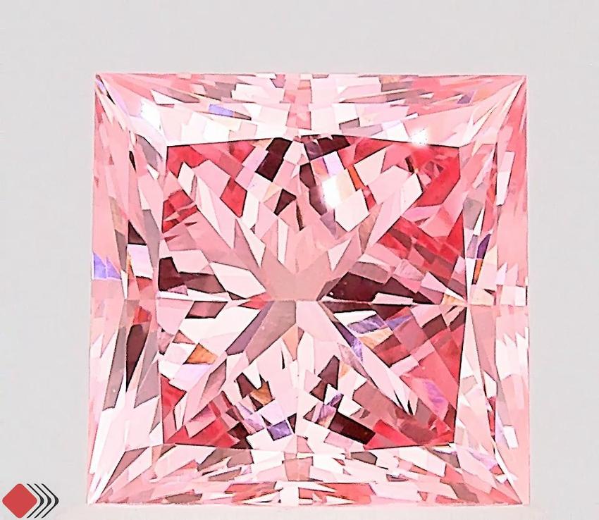 1.05 Ct. Fancy Vivid  Pink Princess Lab Grown Diamond