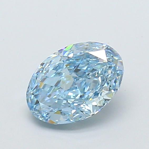 1.04 Ct. Fancy Intense Blue Oval Lab Grown Diamond
