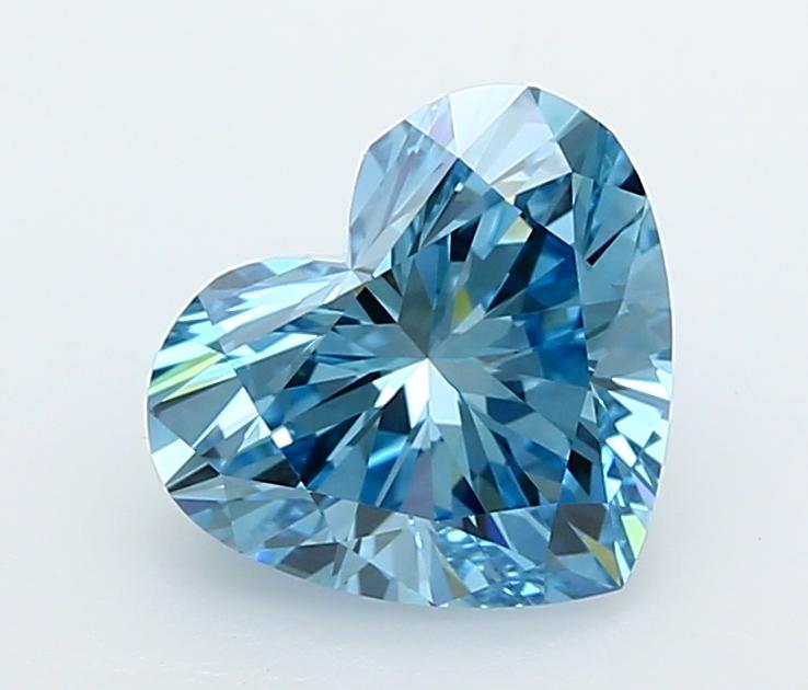 2.05 Ct. Fancy Vivid  Blue Heart Lab Grown Diamond