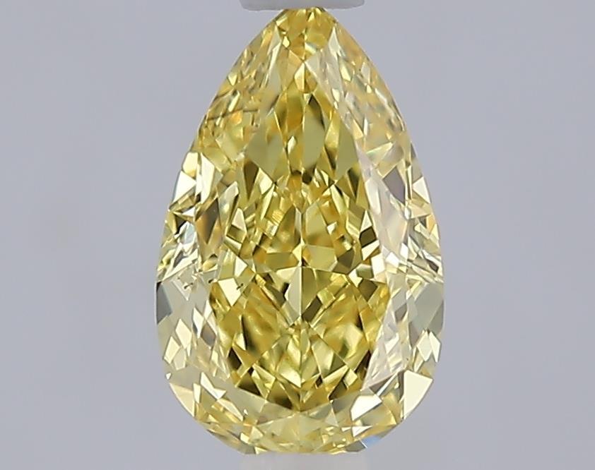 1.04 Ct. Fancy Intense  Yellow Pear Lab Grown Diamond