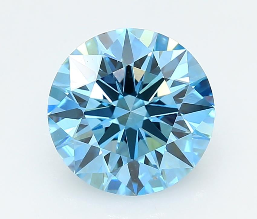 3.00 Ct. Fancy Vivid  Blue Round Lab Grown Diamond
