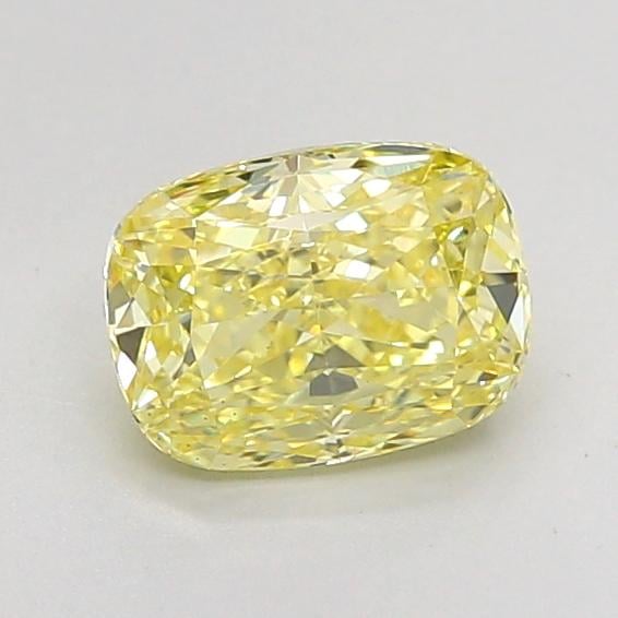 1.55 Ct. Fancy Intense None Yellow Cushion Lab Grown Diamond