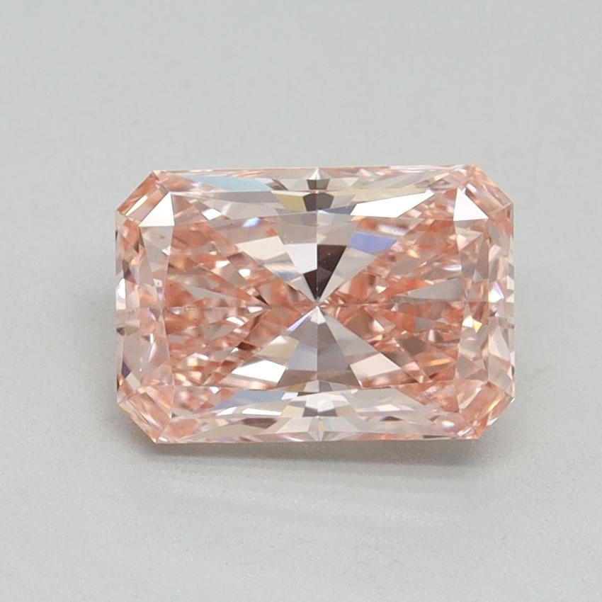 1.42 Ct. Fancy Vivid Pink Radiant Lab Grown Diamond