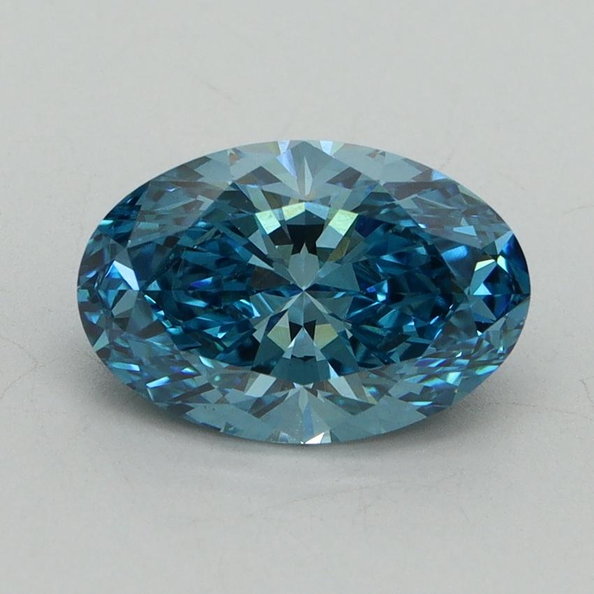 2.01 Ct. Fancy Vivid Blue Oval Lab Grown Diamond