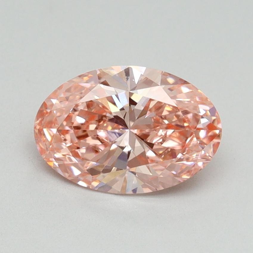 1.08 Ct. Fancy Vivid Pink Oval Lab Grown Diamond