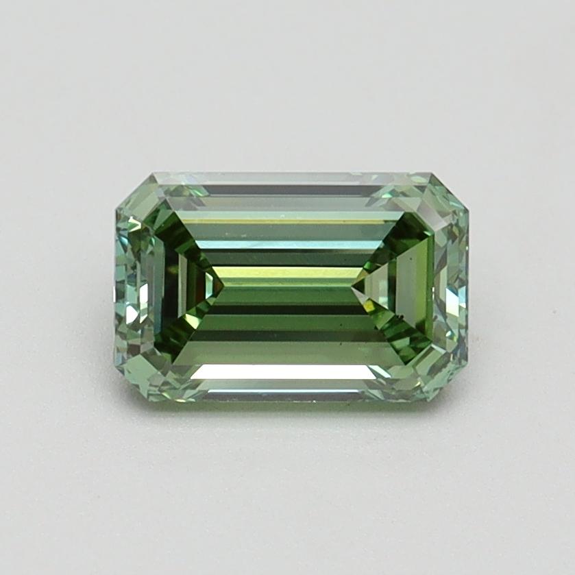 0.93 Ct. Fancy Vivid Green Emerald Lab Grown Diamond