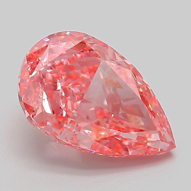 2.07 Ct. Fancy Vivid Pink Pear Lab Grown Diamond