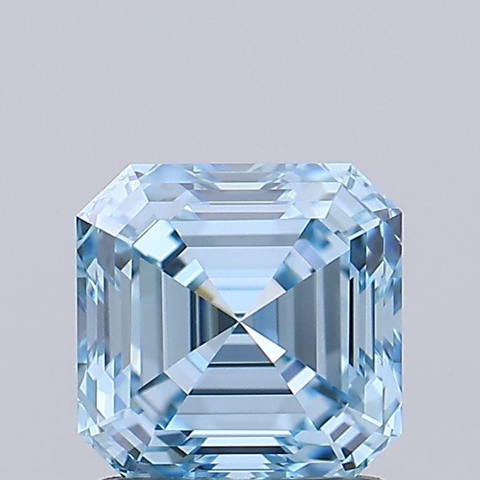 1.35 Ct. Fancy Vivid Blue Asscher Lab Grown Diamond