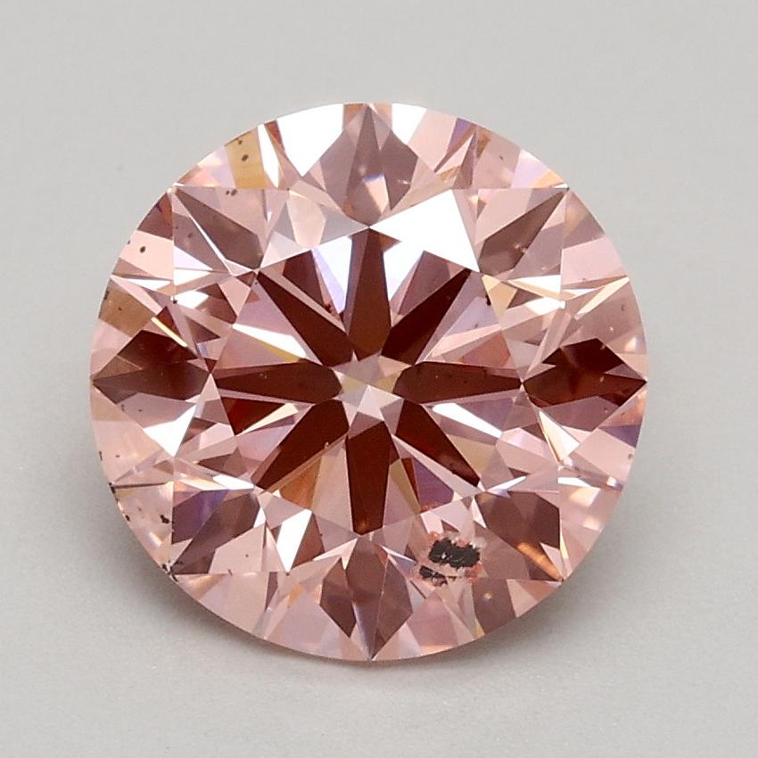 1.74 Ct. Fancy Intense Pink Round Lab Grown Diamond