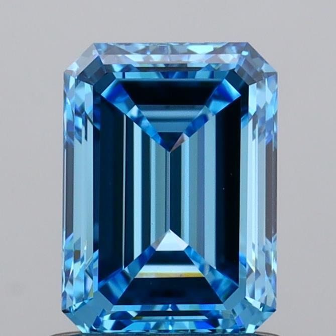 1.00 Ct. Fancy Vivid Blue Emerald Lab Grown Diamond