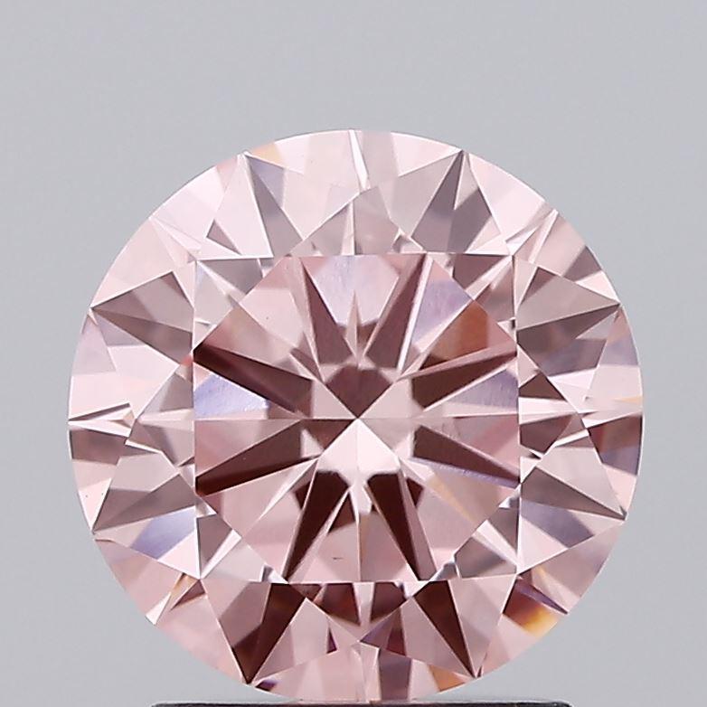 1.99 Ct. Fancy Intense Pink Round Lab Grown Diamond