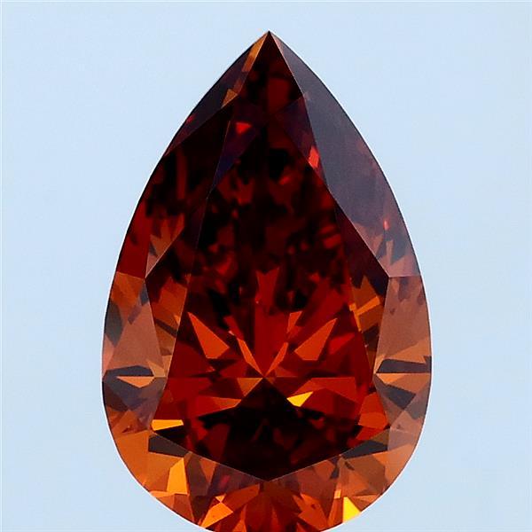 2.01 Ct. Fancy Deep Orange Pear Lab Grown Diamond