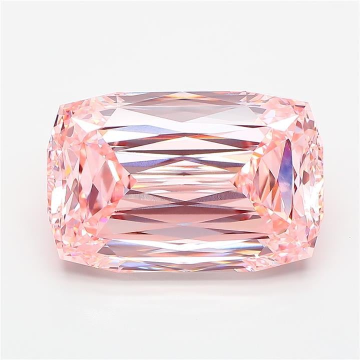 10.24 Ct. Fancy Intense Pink Cushion Lab Grown Diamond