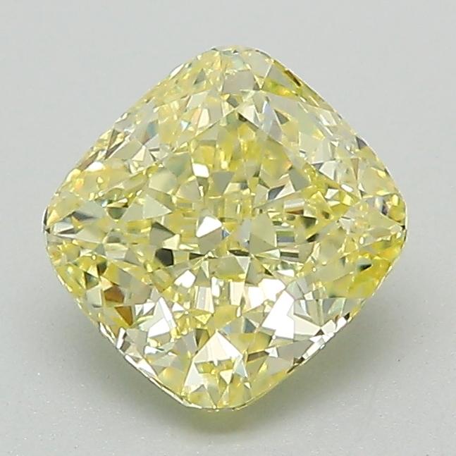 1.39 Ct. Fancy Intense Yellow Cushion Lab Grown Diamond