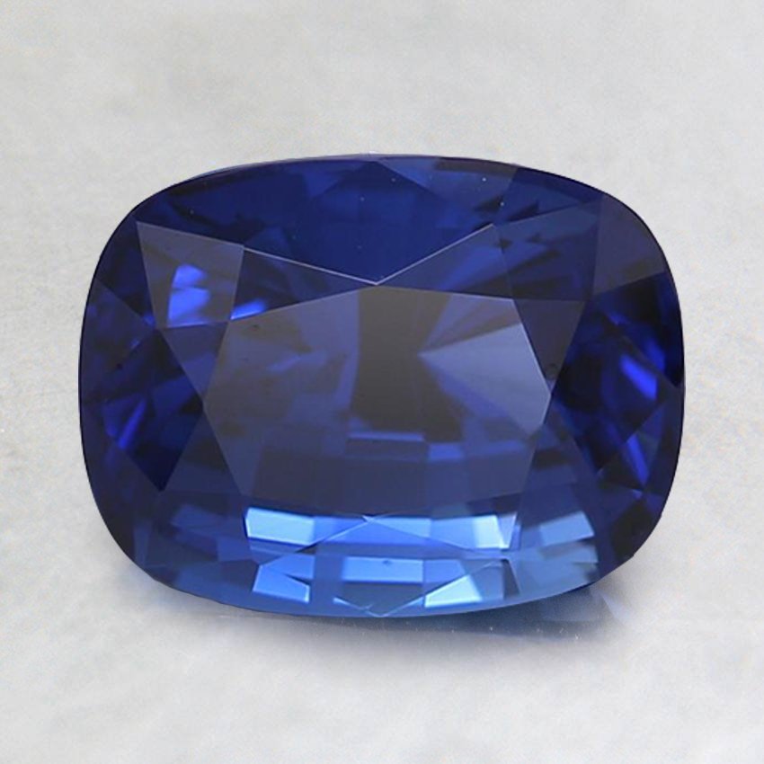 8x6mm Premium Royal Blue Cushion Sapphire