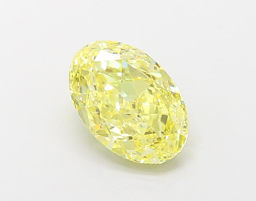 2.00 Ct. Fancy Intense Yellow Oval Lab Grown Diamond