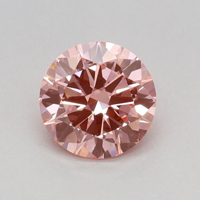 0.40 Ct. Fancy Vivid Pink Round Lab Grown Diamond
