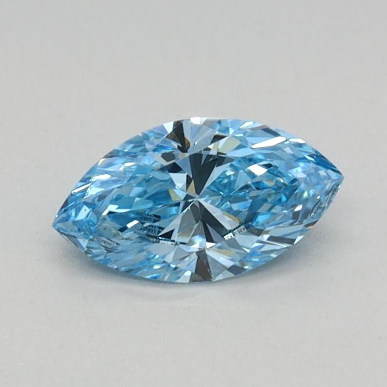0.40 Ct. Fancy Vivid Blue Marquise Lab Grown Diamond