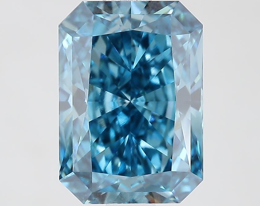 2.04 Ct. Fancy Vivid Blue Radiant Lab Grown Diamond