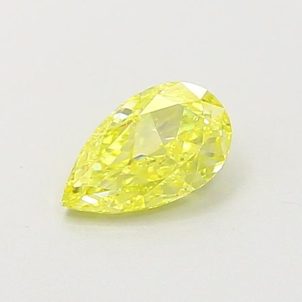 0.48 Ct. Fancy Intense  Yellow Pear Lab Grown Diamond