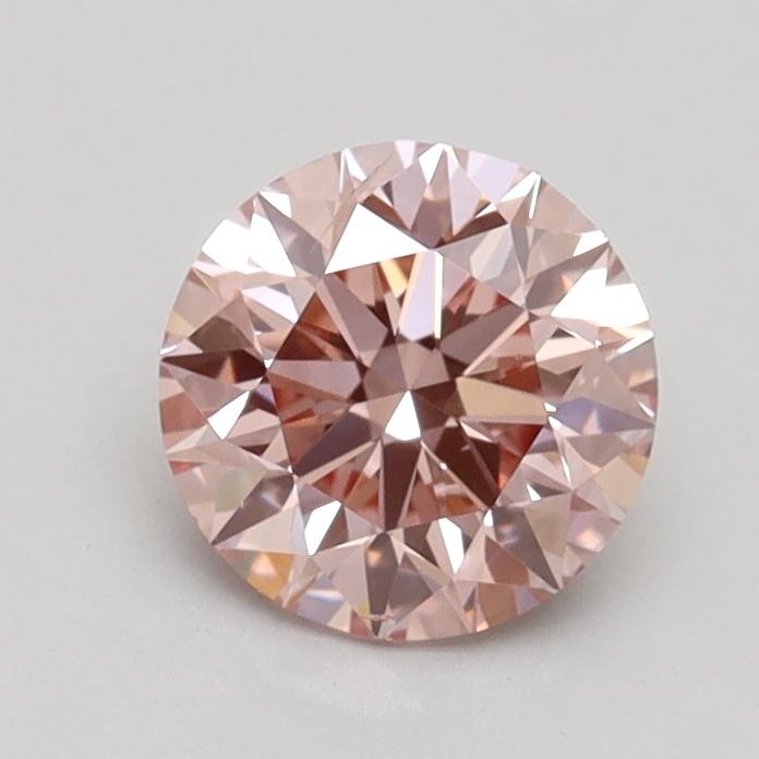 0.91 Ct. Fancy Intense Pink Round Lab Grown Diamond
