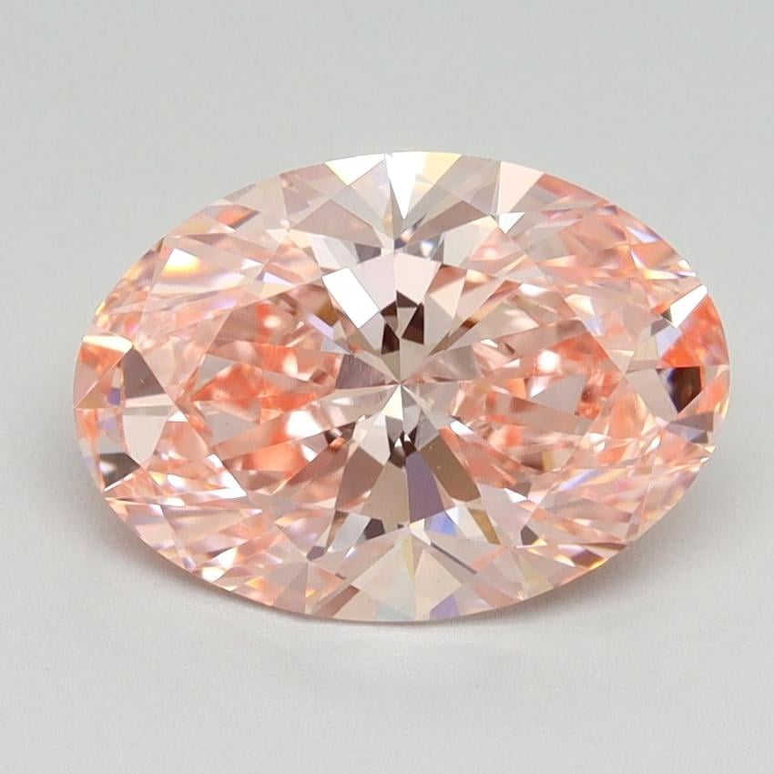 2.24 Ct. Fancy Vivid Pink Oval Lab Grown Diamond