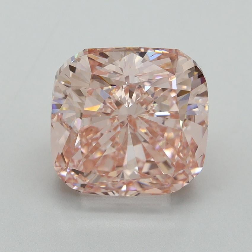 5.02 Ct. Fancy Vivid Pink Cushion Lab Grown Diamond