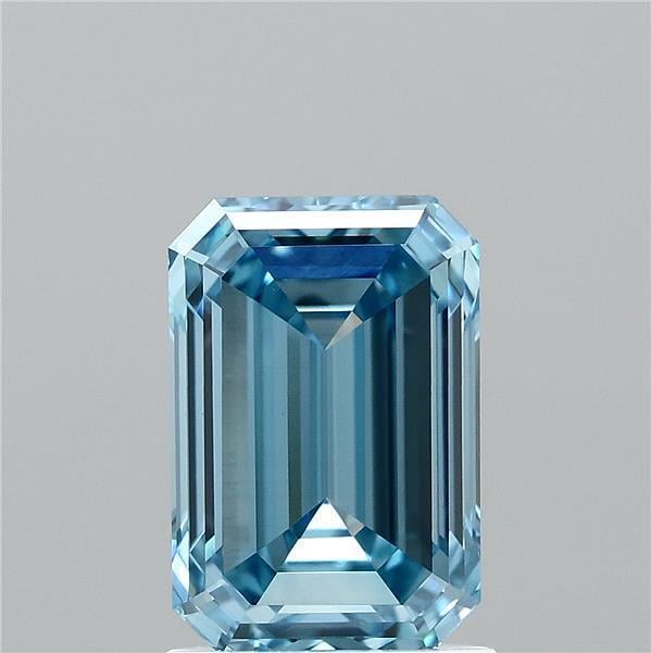1.69 Ct. Fancy Vivid  Blue Emerald Lab Grown Diamond