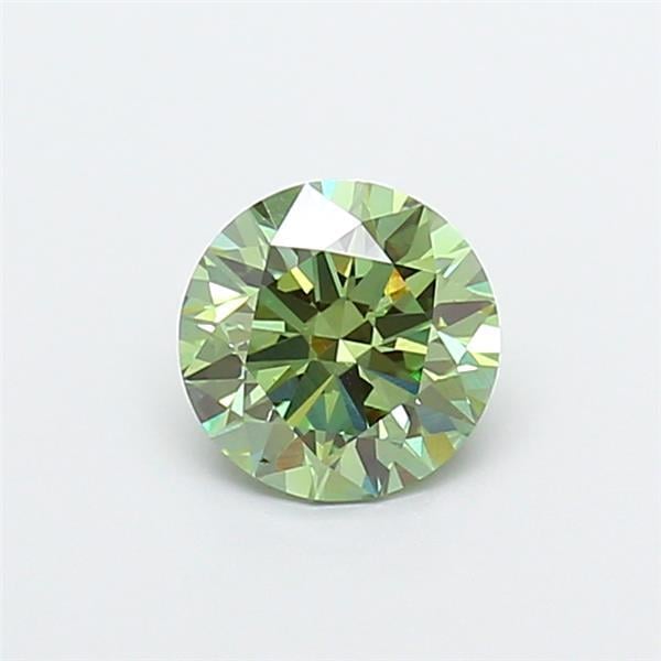 1.04 Ct. Fancy Vivid  Green Round Lab Grown Diamond